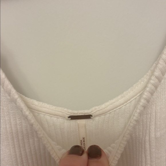 Free People Earth Angel white maxi dress lace large/ xl long sleeve - Picture 2 of 5